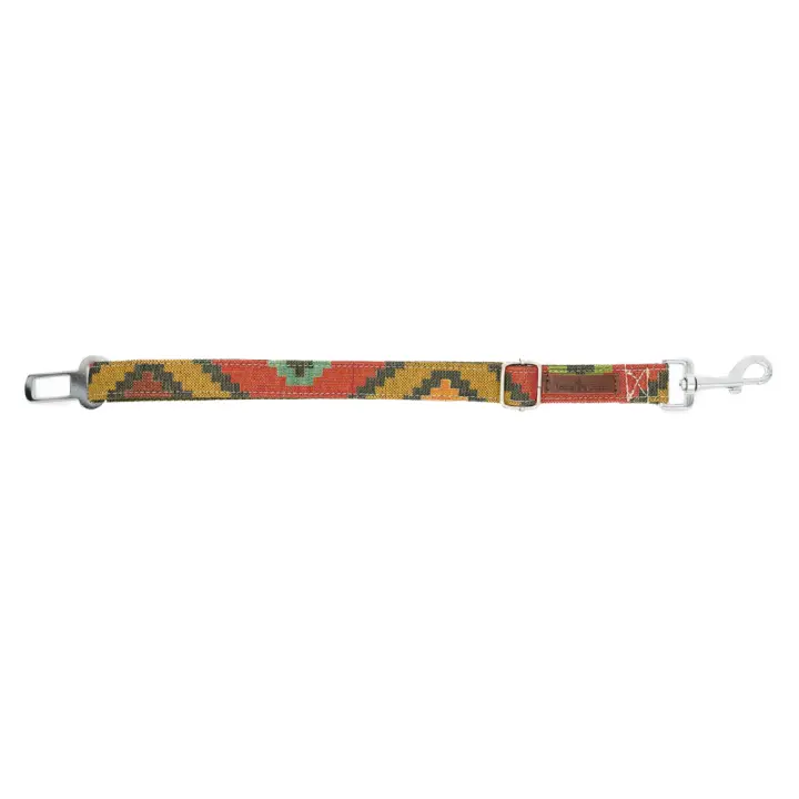 LADRAN GAUCHO - Cinturón de Seguridad para Coche SCOOBY - Hecho a mano, Diseño Exclusivo, Seguro para tu Mascota y Ajustable (38-62 cm) - 1