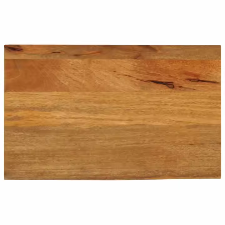 vidaXL Tablero de mesa borde natural madera maciza mango 50x40x2,5 cm - 1
