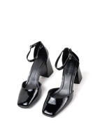 Paloma Wang Zapatos de tacón con correa para mujer en charol beige, glamour sofisticado, perfectos para cualquier evento especial - details 6