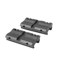 Adaptador De Montaje De Scope 2Pcs Base 11mm Dovetail a 20mm Weaer Rail Picatinny Convertidor De Montaje De 9.5mm-10mm Dovetail - details 1