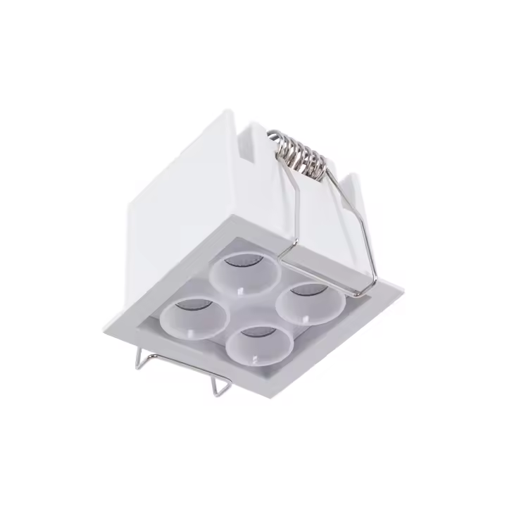 Barcelona LED Downlight LED empotrable cuadrado 8W - Chip Osram - UGR18 - Corte 48 x 48mm - Blanco - 1