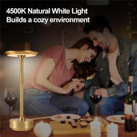 Lámpara De Escritorio LED Recargable Impermeable De Aleación De Aluminio Con Iluminación Para Barra Sala De Estar Lectura Camping Control De Brillo Por Toque Luz Metálica Para Estudio - details 7