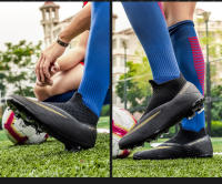 Zapatos De Fútbol Profesionales Para Hombres Ultraligeros Deporte De Entrenamiento Cleats De Fútbol Blanco Negro Talla True Fit Material Superior PU Suela De TPR - details 10