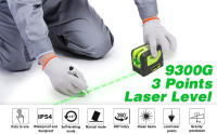 Huepar 9300G Nivel De Láser Verde Con Puntos De Plomo Para Soldadura Y Posicionamiento De Referencia Tamaño 15x13x11 Cm Precisión Mm a 10m Clase De Láser 2 IEC/EN60825-1/2014 Poder <1mW Fuente De Alimentación 2 * AA (LR6) Distancia De Trabajo 60m (100 ... - details 0