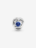 Pandora - Charm Círculo de Eternidad Azul de Septiembre - Plata de Lei - details 0