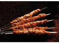 50Pcs Brochetas De Barbacoa Reutilizables Con Mango De Madera Acero Inoxidable Para Kebab Herramientas De Camping Al Aire Libre Y Picnic - details 2