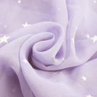 Cortina Luminosa Estrellada Para Niños Y Dormitorio Cortina Transparente Para Sala De Estar Y Comedor Divisoria Con Grommets Ilumina La Oscuridad - details 10