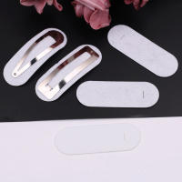 100PCS Clips De Tornillo Ovalados No Tejidos Pads De Terciopelo Para DIY Joyería Y Peinado Material De Espaciador Rectangular - details 4