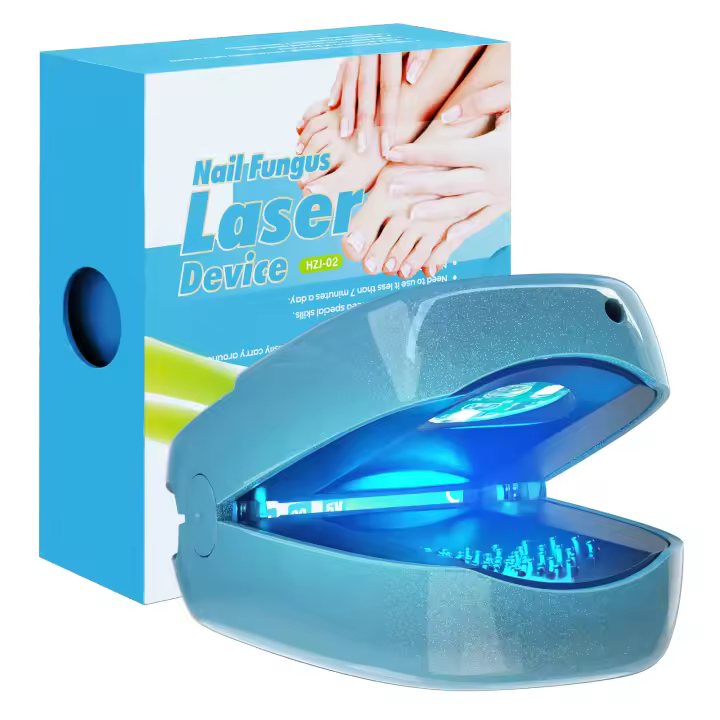 Dispositivo De Láser Para Tratamiento De Uñas Fungosas Azul 7 Minutos Tratamientos Sin Dolor Curación De Onicomicosis Máquina 905nm LLLT Para Uñas Y Dedos - 1