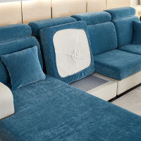 Cubierta De Sofá De Alta Elasticidad En Chenille Cubierta De Cojín Monocromo Universal Para Todas Las Estaciones Fáciles De Instalar - details 12