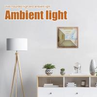 Lámpara De Mesa Recargable De Madera Con Visión En 3D Luz Nocturna Para Decoración De Pared Para Sala De Estar Y Dormitorio Regalo Para Mujeres Hombres Niños - details 8