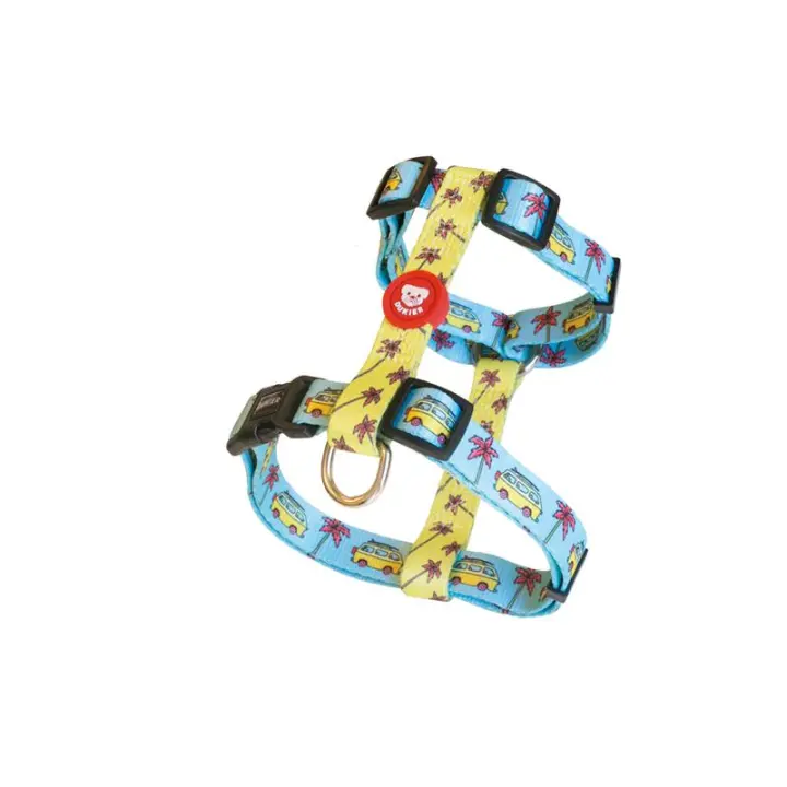 Dukier - Arnés Clásico para Perro , Arnés en H de Diseño Tortugas, Super Ajustable, CALIFORNIA - 1