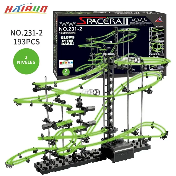 Juguete Educativo Para Niños Camino De Bolas Con Carruseles Espacio De Juego DIY Luz Nocturna Rastrillo De Ratón Juego De Carreras En Blanco Y Negro - 1