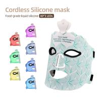 Máscara Facial De Silicona LED 3D Con Terapia De Luz Roja Para Belleza Y Cuidado De La Piel 7 Colores Reparación Y Blanchimente Sin Cable - details 2