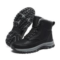 Botas De Nieve Para Hombres Invierno Impermeables Cuero Suela De Goma Talla 39-48 Zapatos De Trabajo Caminantes Cálidos - details 2