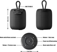 Ortizan Party Altavoz Bluetooth Pequeño Wireless Para Hogar/ Fiesta/ Exterior/ Playa Soporte AUX&TF Impermeable IPX7 Regalo De Cumpleaños - details 16