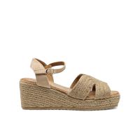 Calzados soraia, Sandalia de antelina y plataforma de yute, espardeñas de cuña, para mujer. - details 6