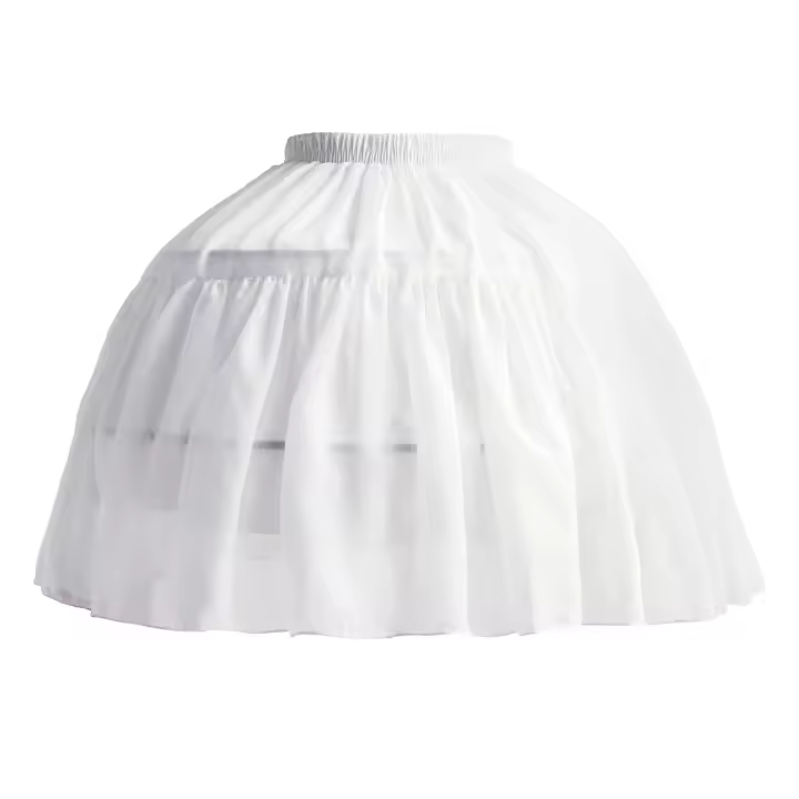 Falda De Tul Rizada Corta Para Mujeres Y Niñas En Color Sólido Y Voluminosa Falda De Tul Flotante Media Slip Prom Crinolina Sin Anillo - 1