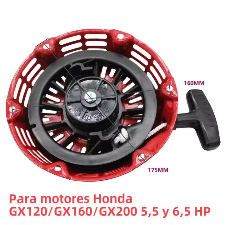 Empujador De Arranque Manual Para Honda GX120 GX160 GX200 5.5hp 6.5hp Generador Pieza De Repuesto De Arranque Retroceso - 1