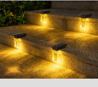 Nuevas Luces Solares Para Exteriores Luz De Pasillo Escalera Impermeables Lámparas De Pared LED Decorativas Para Jardín Y Valla - details 2