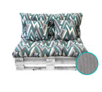 E-LONG Cojín para pallet, 4 unidades por pack (respaldo, asiento, 2 cojines 45x45) - details 0