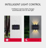 Lámpara De Pared Solar LED 4 Exterior Impermeable Para Iluminación De Jardín Y Decoración De Valla Luz Solar Para Exterior - details 2