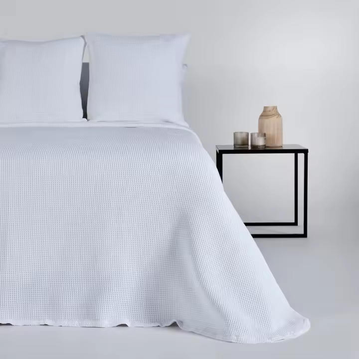 10XDIEZ Colcha algodón nido abeja  - Decorativas y acoges para dormitorio - 1