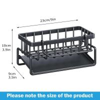 Organizador De Fregadero De Cocina Rack Para Esponja Y Toallas Soporte Para Grifo Drenador De Jabón Y Paño De Cocina Material Plástico - details 0