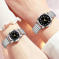 Reloj De Pulsera De Cuarzo Para Parejas Reloj De Moda Para Mujer Con Diamantes Lujosos Set De 2 Piezas Regalo Elegante Para Novia - details 2