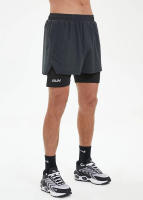 Shorts De Entrenamiento Para Hombre 2 En 1 Con Bolsillos Sudadera Secado Rápido Transpirable Para Correr Maratón Y Fitness - details 17