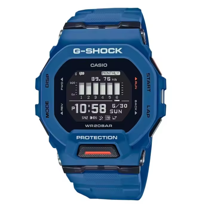 Reloj Hombre Bluetooth Casio G-Shock G-SQUAD GBD-200-2 Resistente a los Golpes 200m WR Hora Mundial Función Entrenamiento - 1