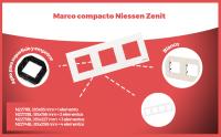 Banner - Marco compacto para 3 elementos Niessen Zenit