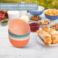 Cuencos para Cereales, juego de 6, cuencos de desayuno irrompibles, ensaladeras de gran capacidad de 24 oz - details 3