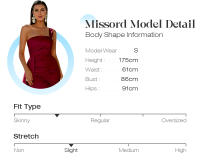 Vestido Elegante De Seda Con Detales De Lámpara Y Cuello En V Para Mujer Vestido De Noche De Fiesta Cocktail Slim Fit Con Manga Larga Y Cierre De Cordón - details 1