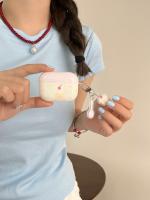 Funda De Pastel De Cereza Rosa Con Cuadros Para AirPods 1 2 3 Y AirPods pro 2 Estilo Moderno Y Elegante Protección Para Auriculares - details 0