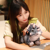 Nueva Llegada De Peluches Dinosauros Realistas Juguetes De Dinosaurios Simulación De Bosque Triceratops Muñeco Regalo Para Niños Y Niñas - details 18