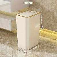 Bandeja De Basura De 10L a Prueba De Olores Con Diseño Moderno De Un Toque Durable De Plástico Para Baño Y Cocina Ahorra Espacio Y Resistente a Fugas - details 7