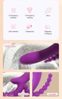 Vibrador Estimulador De Punto G De Conejo Para Mujeres Y Parejas Juguete Sexual Anal Dildo Doble Penetración Silicone 21cm - details 1