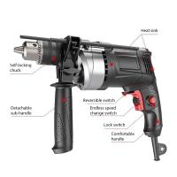 3000RPM Taladro eléctrico multifunción, martillo eléctrico de impacto potente, herramientas eléctricas de velocidad infinitamente Variable, 220V herramienta de perforación de agujeros de pared para el hogar, velocidad ajustable - details 6