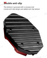 BLALION Extensor De Pies Para Motocicleta Aluminio Aleación Soporte Placa De Extensión Del Pie Accesorio Para Motocicleta Antideslizante Base Ampliada Color Negro Rojo Oro Azul Titanio - details 5