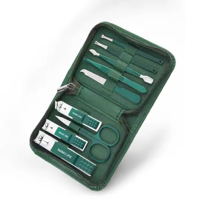 Juego De Tijeras Para Uñas De Alta Calidad Alemania Herramientas De Pedicura Para Mujeres Set De 9 Piezas Acero Inoxidable - 1