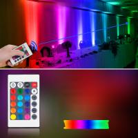 2PCS Luces De Escenario RGB De 16 Colores Con Control Remoto Para Jardín 4 Modos De Iluminación Protección IP65 Fuente De Alimentación AC 110-240V Plugs EU/US/UK - details 8