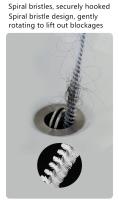 Cepillo De Limpieza Para Tubos Largo Y Flexible Para Cocina Baño Cepillo De Aseo Para Desobstruir Tuberías De Cocina Y Baño Con Cerradura De Agujero Herramienta De Limpieza Doméstica Ecológica - details 5