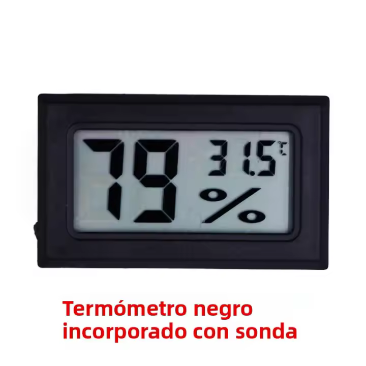 Termómetro Y Higrómetro Digital LCD Medidor De Temperatura Y Humedad Sensor Detector 50~70C 10%~99%RH Para El Hogar - 1