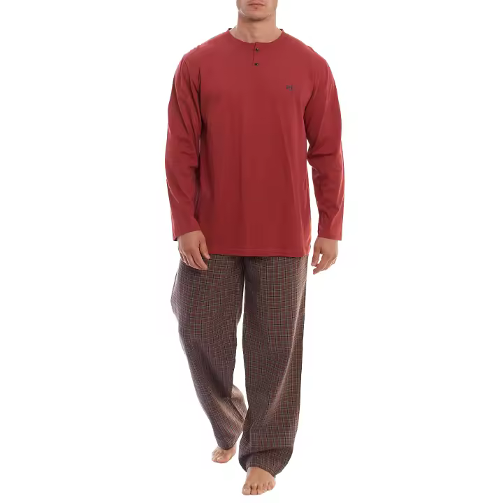 Kisses and Love-Pijama Manga Larga 100% Algodón KLP4 para Hombre - 1