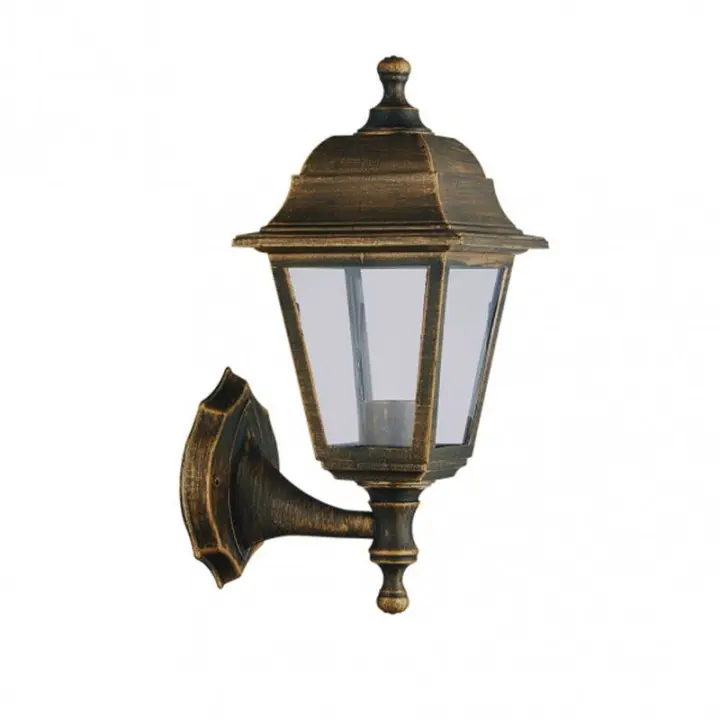 FABRILAMP Aplique Exterior Albahaca 1xe27 Oro Viejo Policarbonato 35x15x19,7 Cm - Faroles - 1