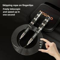 Cuerda De Saltar Ajustable Y Telescópica De Aluminio Para Fitness Y Aeróbic En Casa Manijas Portátiles Para Ejercicio De Muslos Abdomen Y Piernas - details 4
