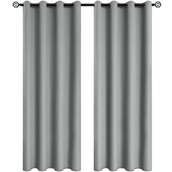 Cortinas De Blackout 100% En Color Sólido Para Protección Solar Y Aislamiento Total Para Dormitorio Y Sala De Estar