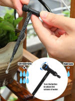 Kit De Riego Por Drip Ajustable Para Jardín Y Macetas Con Válvula Negra Ahorro De Agua Microderrame Para Invernadero - details 5