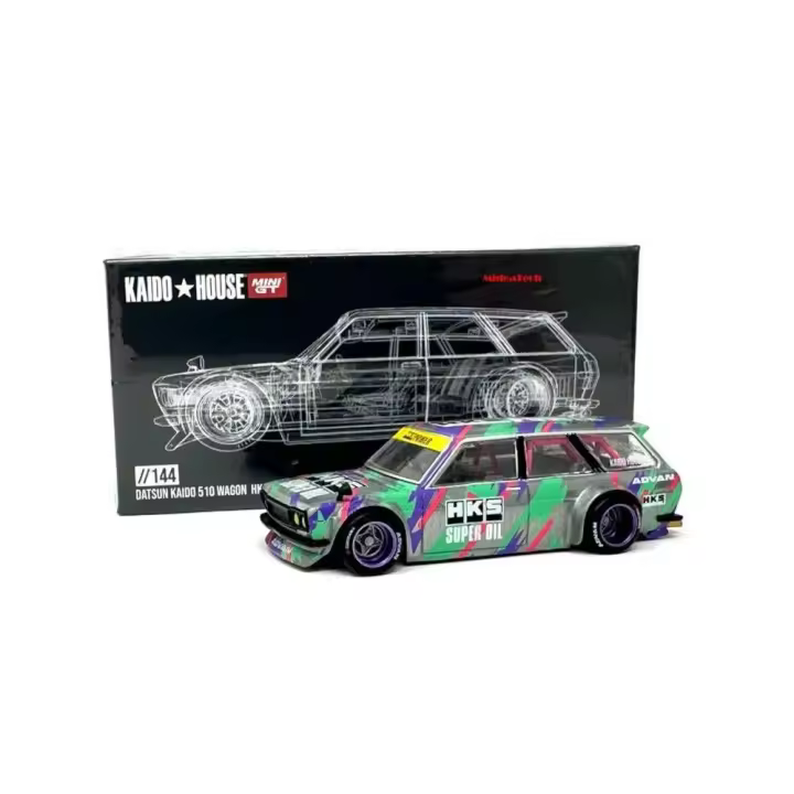 Mini GT Kaido House DATSUN 510 Wagon HKS V1 1969 - 1